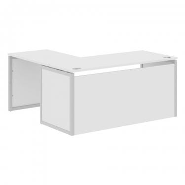 Стол письменный угловой правый Skyland XTEN-QP XQPCT 1615H R Белый Серый