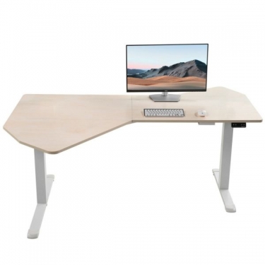Стол компьютерный с электроприводом Eureka Eureka ERK-EDI-FS-MW Fan shaped, клен