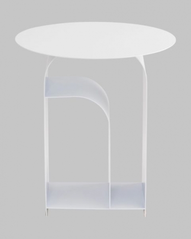 Журнальный столик Stool Group Arwel металл белый