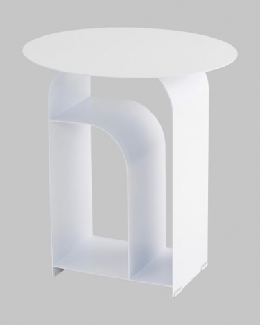 Журнальный столик Stool Group Arwel металл белый
