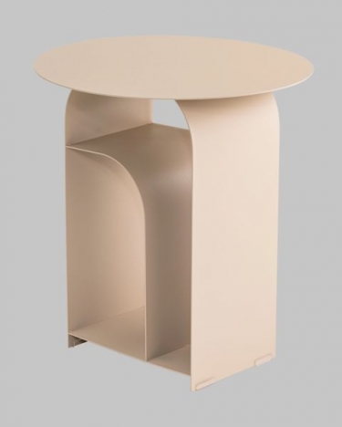 Журнальный столик Stool Group Arwel металл бежевый