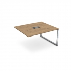 Стол системы БЭНЧ, переговорный, конечный ALSAV GLOSS LINE НСПК-О.926 Teakwood