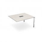 Стол системы БЭНЧ, переговорный, конечный ALSAV GLOSS LINE НСПК-П.927 Ivory