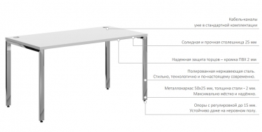 Составная рабочая станция Skyland XTEN GLOSS XGWST 2870 + XIGST 1470 Белая