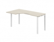 Стол эргономичный левый Норден Sigma SG.231.OL.63.WH.L Дуб светлый Белый