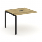 Проходной наборный элемент переговорного стола Рива CONCEPT CN.NPRG-011 Дуб Винченцо Черный