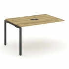 Проходной наборный элемент переговорного стола Рива CONCEPT CN.NPRG-012 Дуб Винченцо Антрацит