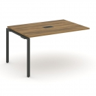 Проходной наборный элемент переговорного стола Рива CONCEPT CN.NPRG-013 Сандал Янтарный Антрацит