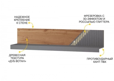 Полка навесная Витра Монако 605.26