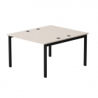 Бенч-система на 2 места на металлокаркасе, опоры 90 гр Everprof Everprof EVO 254S018 Кашемир Черный