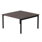 Бенч-система на 2 места на металлокаркасе, опоры 90 гр Everprof Everprof EVO 254S018 Дуб Пасадена Черный 1380