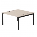 Бенч-система на 2 места на металлокаркасе, опоры 90 гр Everprof Everprof EVO 254S018 Дуб Соната Черный 1380