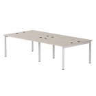 Бенч-система на 4 места на металлокаркасе, опоры 90 гр Everprof Everprof EVO 254S119 Кашемир Белый