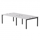 Бенч-система на 4 места на металлокаркасе, опоры 90 гр Everprof Everprof EVO 254S120 Белый Черный
