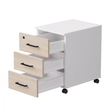 Тумба мобильная Everprof Everprof EVO 254Т001 Дуб Соната Белый