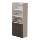 Шкаф комбинированный со стеклом Everprof Everprof EVO 254Н004 Дуб Пасадена Кашемир