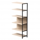 Полустеллаж металлический высокий приставной Everprof Everprof EVO 254Н009 Дуб Соната Черный