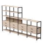 Набор стеллажных систем Everprof Everprof EVO 13 Дуб Соната Черный