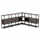 Набор стеллажных систем Everprof Everprof EVO 15 Дуб Пасадена Черный