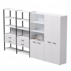 Набор стеллажных систем Everprof Everprof EVO 16 Белый Черный