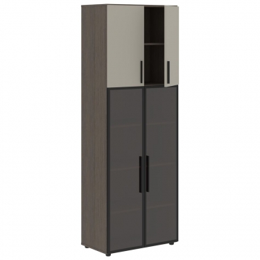 Шкаф комбинированный Skyland VELION VHCS 80.2 Аметист Дуб Сильвер