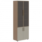 Шкаф с 2 комплектами глухих малых дверей Skyland VELION VHCS 80.4 Нефрит Дуб Сильвер