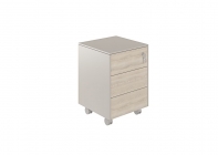 Тумба мобильная Норден Atlas NZ-0224.GS.YN Серый камень Ясень Наварра