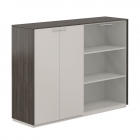 Шкаф средний двойной Норден Atlas NZ-0315+NZ-0325.BT.GS.GL Бренсон Трюфель Серый камень