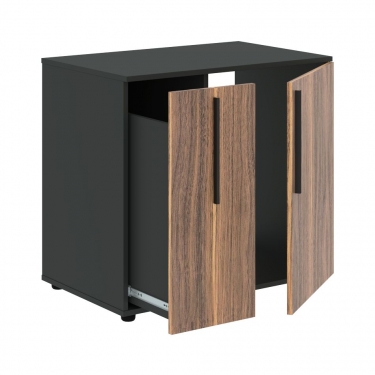Тумба под фригобар Skyland VELION VENEER VRGR 8655 Американский орех Яшма черная