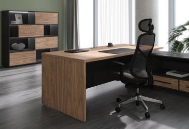 Стеллаж со слайд-дверьми Skyland VELION VENEER VRMCS 1615 Американский орех Яшма черная