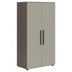 Шкаф с 2 комплектами глухих малых дверей Skyland VELION VENEER VRMCS 80.4 Американский орех Яшма черная
