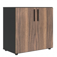 Шкаф с глухими малыми дверьми Skyland VELION VENEER VRLCS 80.1 Американский орех Яшма черная