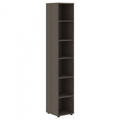 Шкаф-колонка с глухими малыми дверьми левый Skyland VELION VENEER VRHCS 40.4 L Американский орех Яшма черная