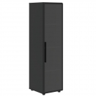 Шкаф-колонка со стеклянной дверью в металлической раме правый Skyland VELION VENEER VRMCS 40.2 R Яшма черная