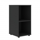 Шкаф-колонка с глухой малой дверью правый Skyland VELION VENEER VRLCS 40.1 R Американский орех Яшма черная