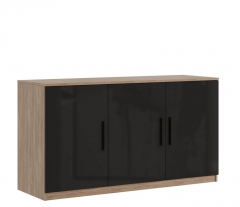 Креденция 3 двери, глянец POINTEX ASTI AST33941443 Дуб Черный