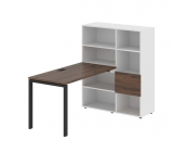 Рабочая станция Skyland EDIS EURST 1113 Дуб Денвер темный Черный Белый