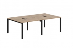 Бенч-система 4-местная Skyland EDIS EUWST 2313 Дуб Денвер светлый Черный