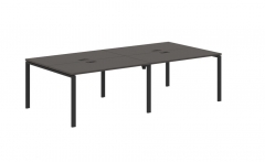 Бенч-система 4-местная Skyland EDIS EUWST 2713 Мокко Черный