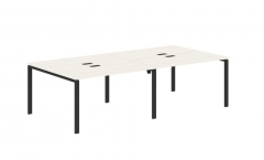 Бенч-система 4-местная Skyland EDIS EUWST 2713 Ясень Траун Черный