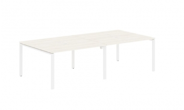 Бенч-система 4-местная Skyland EDIS EUWST 2713 Ясень Траун Белый