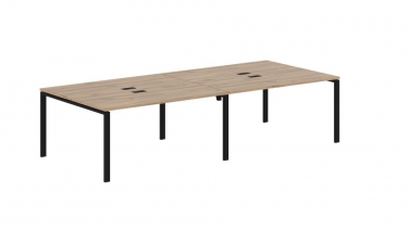 Бенч-система 4-местная Skyland EDIS EUWST 3113 Дуб Денвер светлый Черный