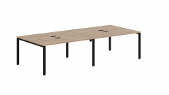 Бенч-система 4-местная Skyland EDIS EUWST 3113 Дуб Денвер светлый Черный