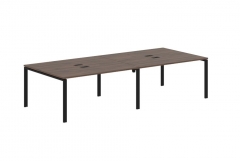 Бенч-система 4-местная Skyland EDIS EUWST 3113 Дуб Денвер темный Черный