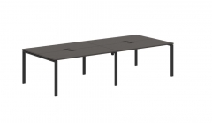 Бенч-система 4-местная Skyland EDIS EUWST 3113 Мокко Черный