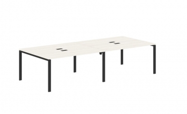 Бенч-система 4-местная Skyland EDIS EUWST 3113 Ясень Траун Черный