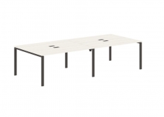 Бенч-система 4-местная Skyland EDIS EUWST 3113 Ясень Траун Мокко