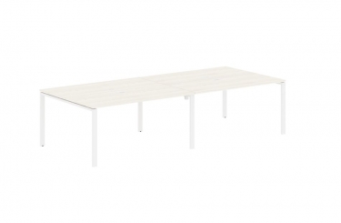 Бенч-система 4-местная Skyland EDIS EUWST 3113 Ясень Траун Белый