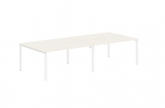 Бенч-система 4-местная Skyland EDIS EUWST 3113 Ясень Траун Белый