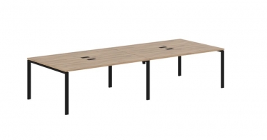 Бенч-система 4-местная Skyland EDIS EUWST 3513 Дуб Денвер светлый Черный